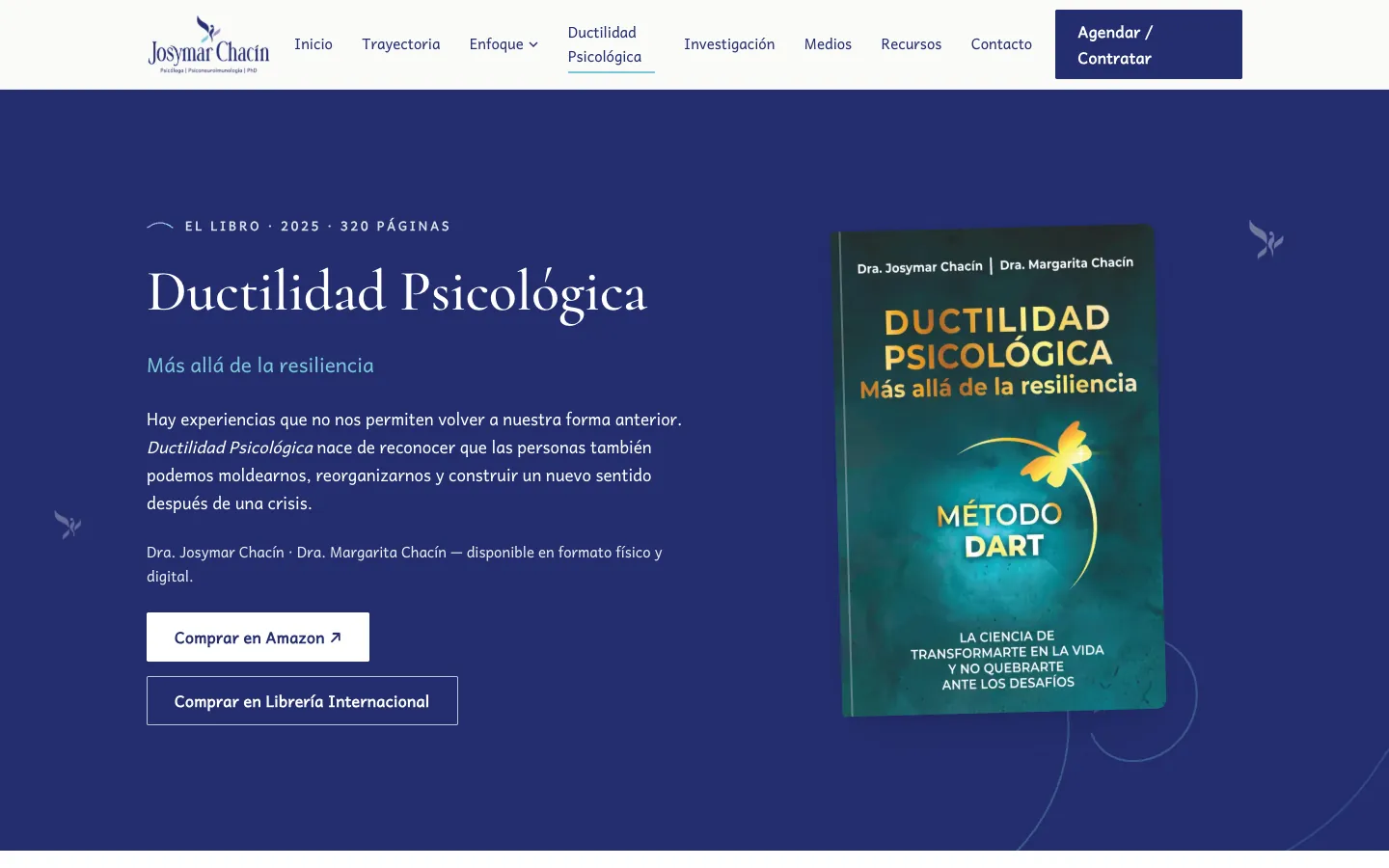 Page for the book Ductilidad Psicológica