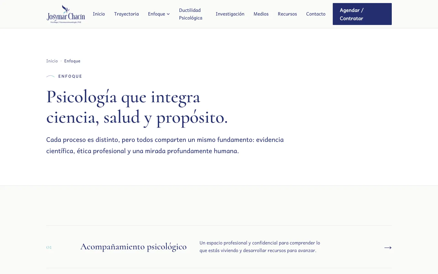 Approach page