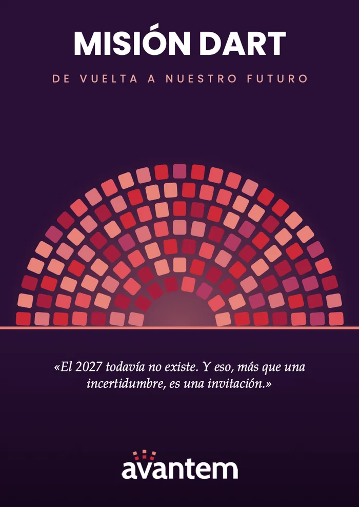 Back cover: “2027 doesn’t exist yet. And that, more than uncertainty, is an invitation” (in Spanish)