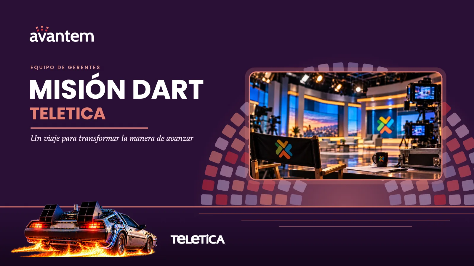 Cover of the first session: Misión DART, Teletica, “A journey to change the way we move forward” (in Spanish)